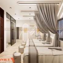 Thiết kế spa anh Bách tại Hà Tĩnh 60m2